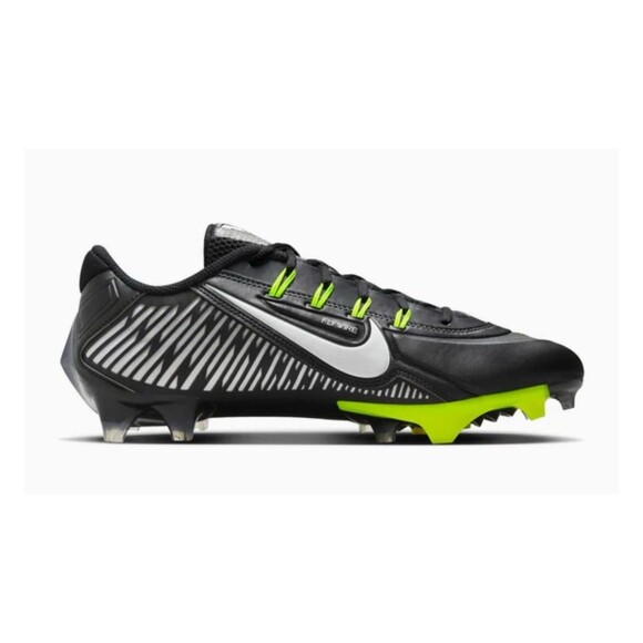 Nike Vapor Edge 360 VC Carbon Football Cleats Black Volt DO6294-001 Men’s 16 New - Picture 3 of 6